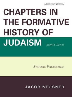 cover image of Chapters in the Formative History of Judaism, Eighth Series